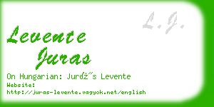 levente juras business card